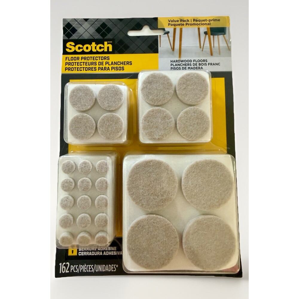 Tan Felt Furniture Pads 162 Pieces Furniture Pads for Hardwood Floors Round